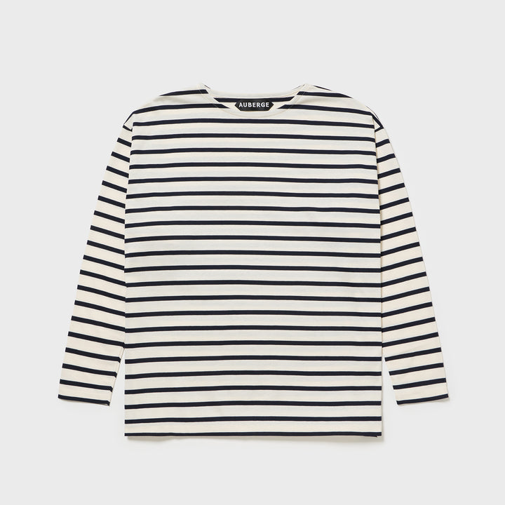COCO】ペールベージュ × ダークネイビーライン – auberge.shop