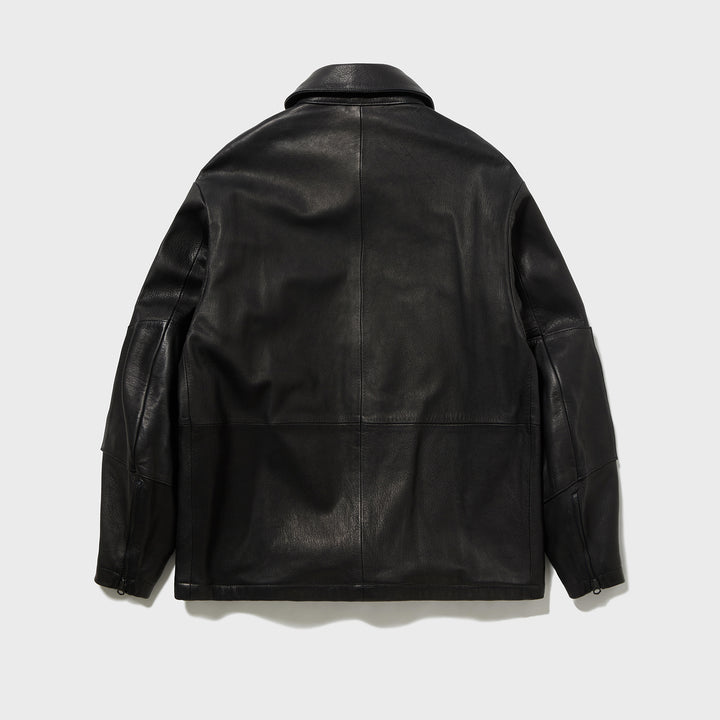 2025秋冬】LEOPARD『レオパード』野生エゾ鹿革のミリタリーJK